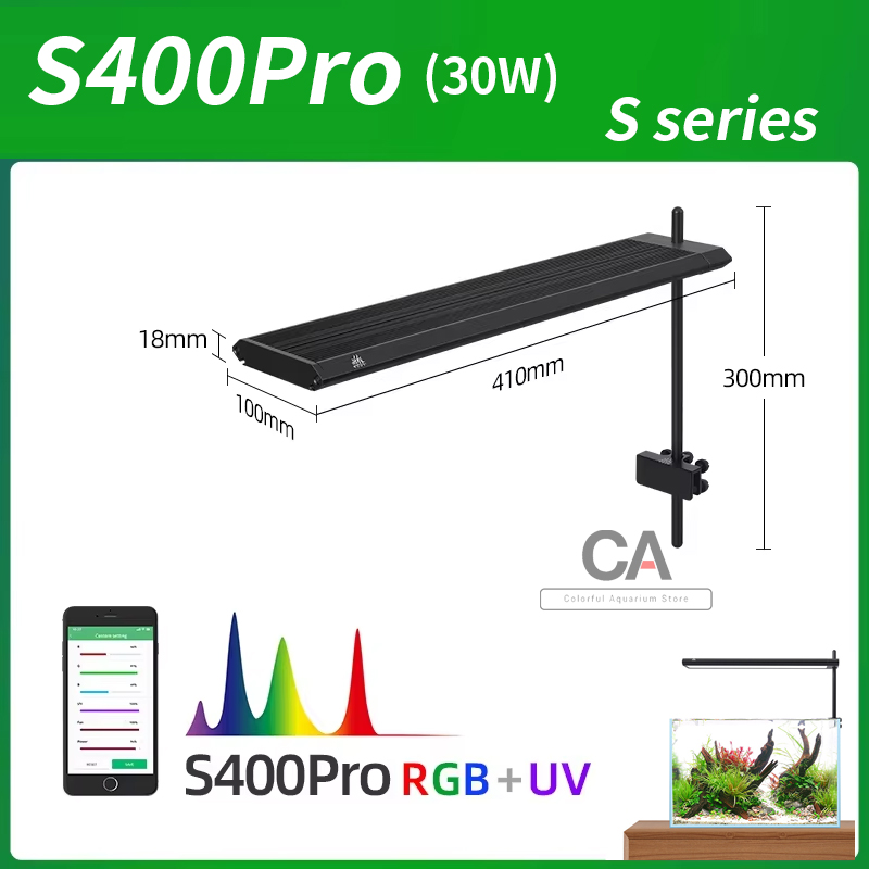 Live Plant Aquarium - WEEK AQUA S Series RGB+UV Full