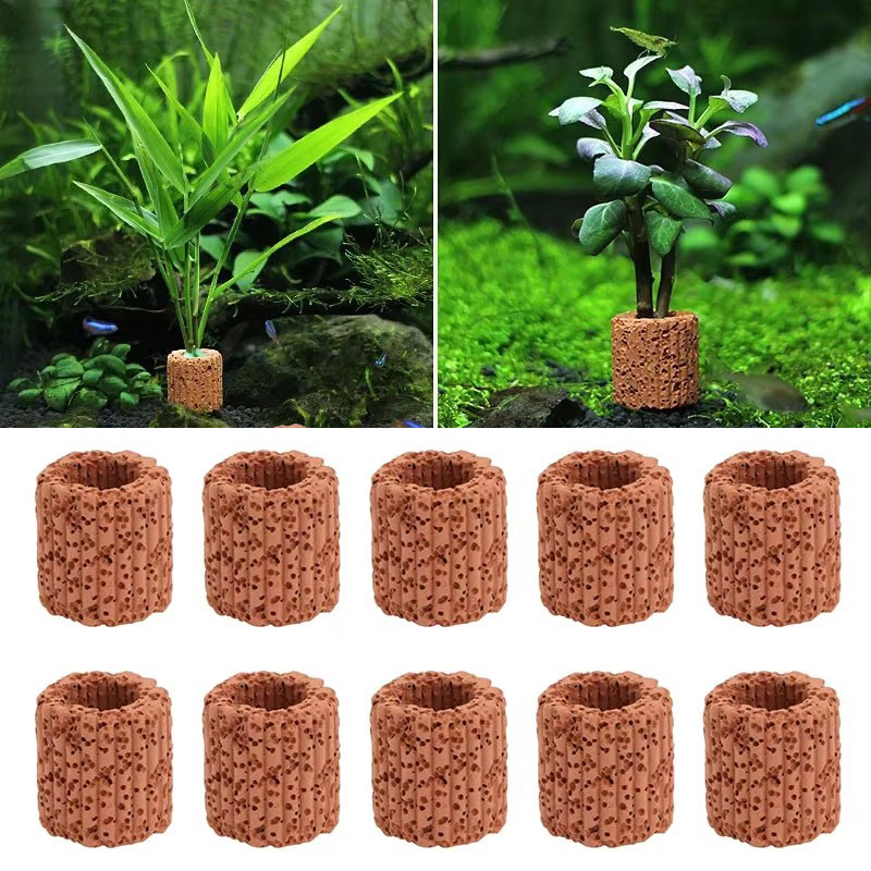 Plant Aquarium Pot - 20 Chiếc Thủy Sinh Nước Nhẫn