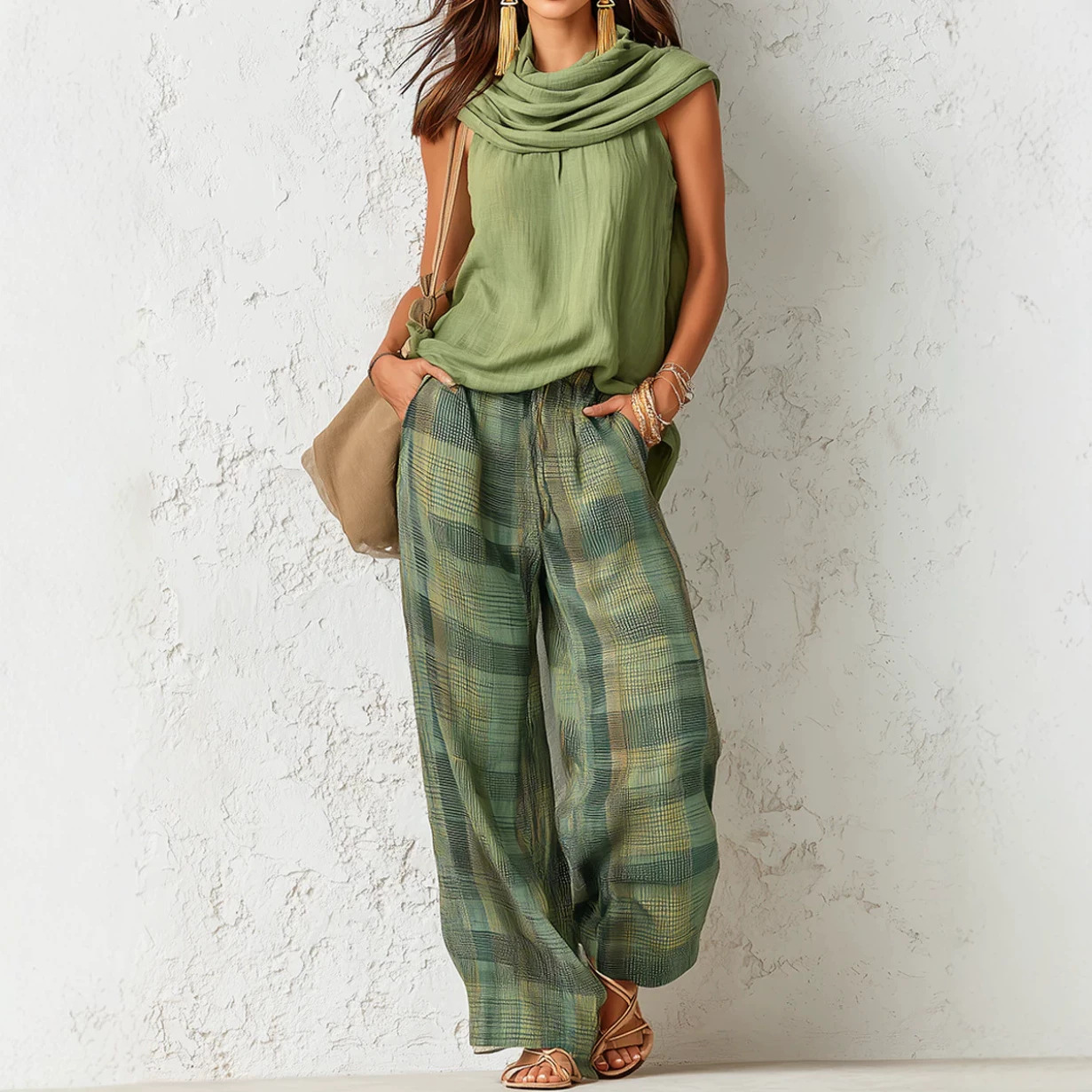 Planted Tank - 2026 New Women Fashion Boho Green