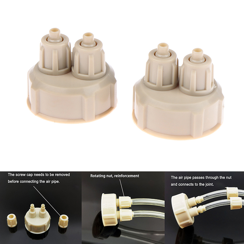 Live Plant Aquarium - 2Pcs Aquarium CO2 System Tube Valve
