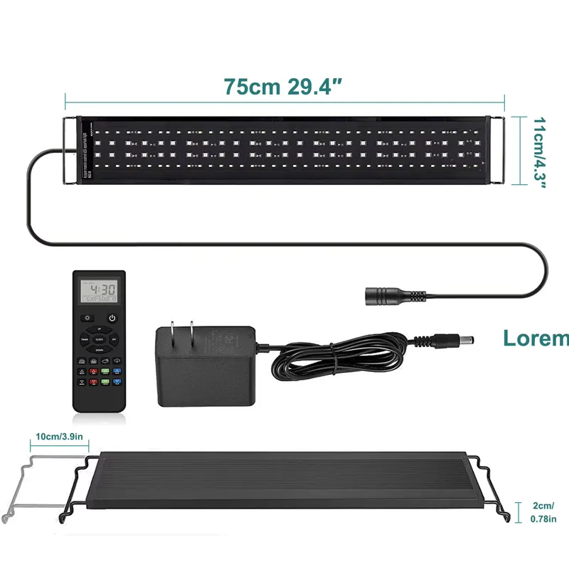 Live Plant Aquarium - SIROKA 75cm Professional LED Fish Aquarium