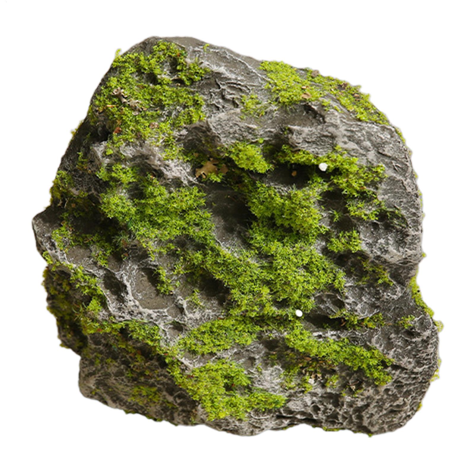 Aquarium Moss - Faux Rock Realistic Moss Stone Decoration