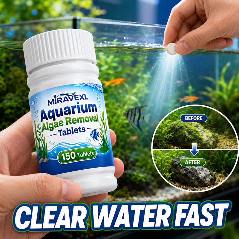 Aquarium Fertilizer - MIRAVEXL 150 Aquarium Algae Removal Tablets,