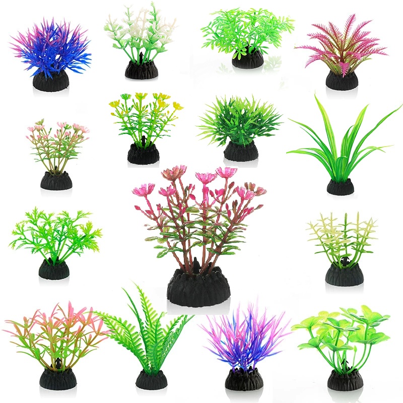 Aquarium Plant Substrate - Simulation Artificial Plants PVC Underwater Water