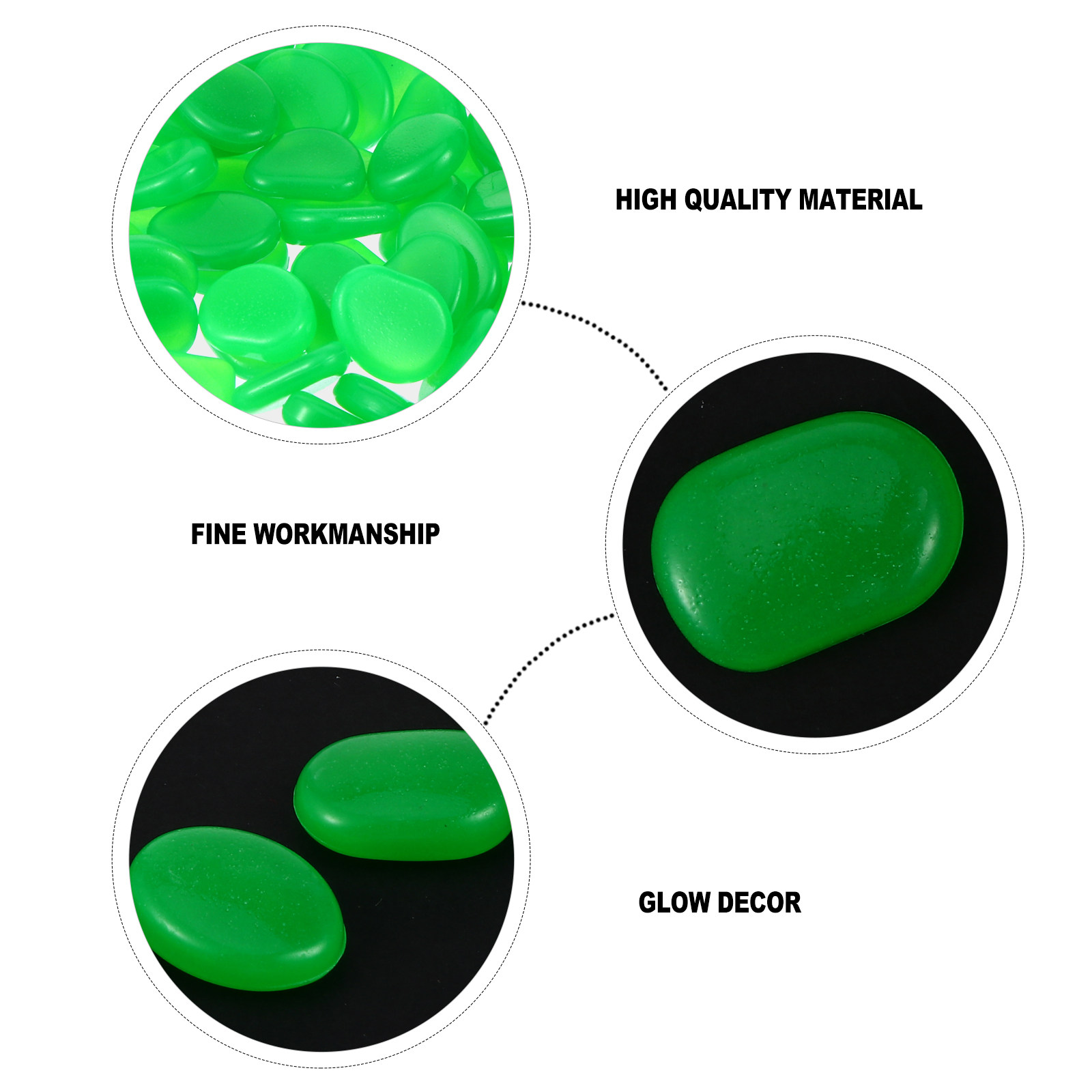100Pcs Luminous Garden Pebbles - đánh giá và giá Planted Tank