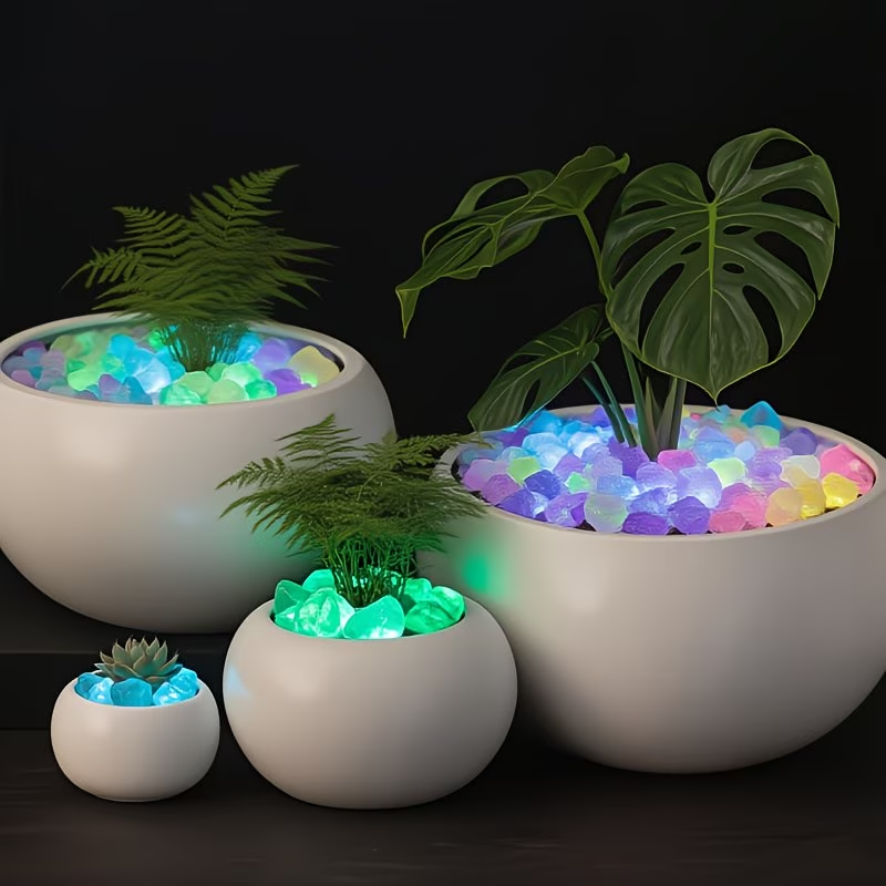 300PCS Luminous Pebble Set,0.9 - đánh giá và giá Plant Aquarium Pot