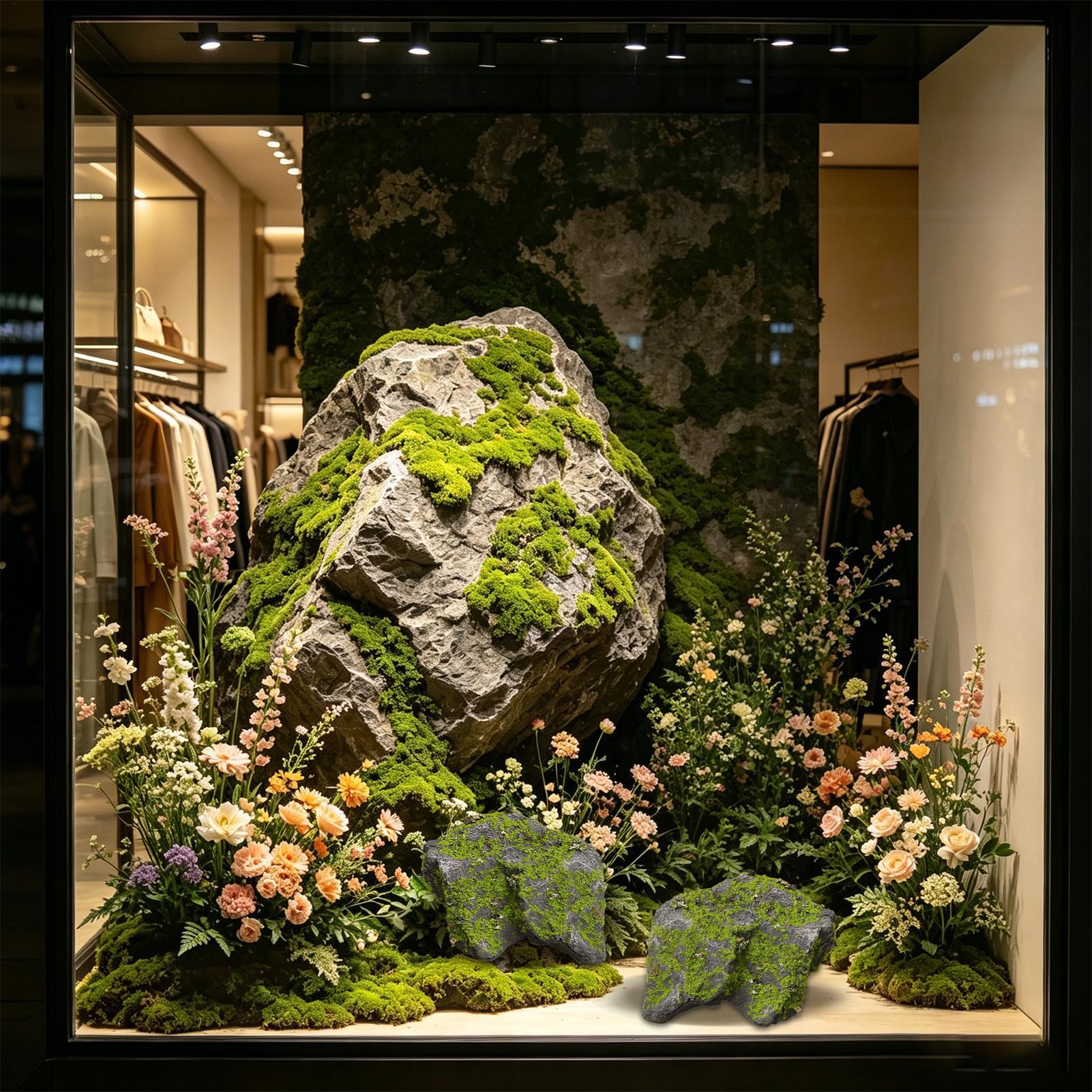 Faux Rock Realistic Moss Stone - đánh giá và giá Aquarium Moss