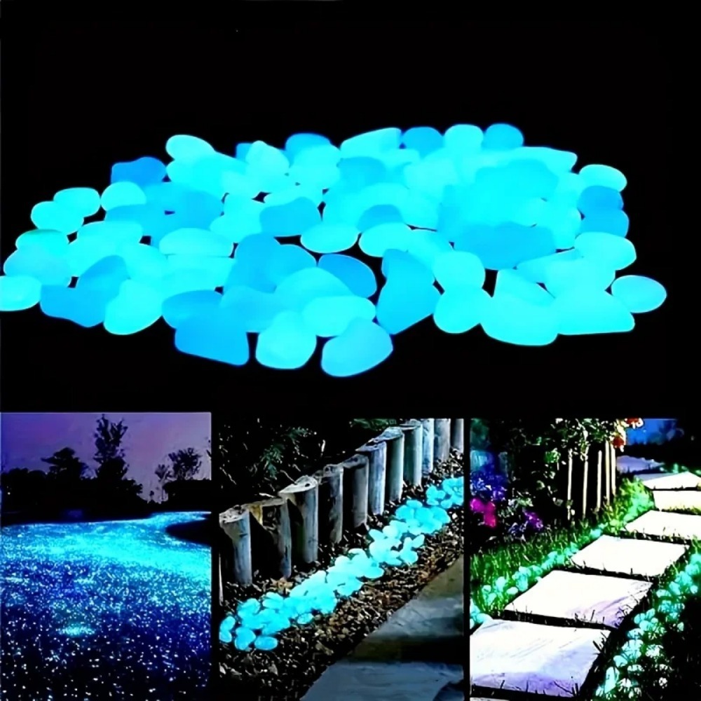 100pcs Glow In The Dark Pebble - đánh giá và giá Plant Aquarium Pot