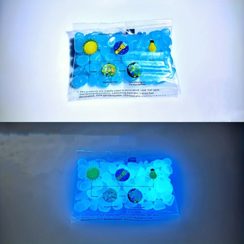 100pcs Glow In The Dark Pebble - đánh giá và giá Plant Aquarium Pot