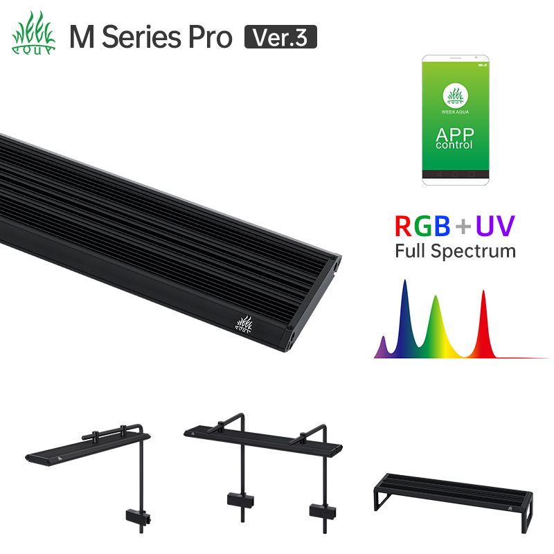 Week Aqua M Series RGB UV LED  - đánh giá và giá Aquarium Plant Light