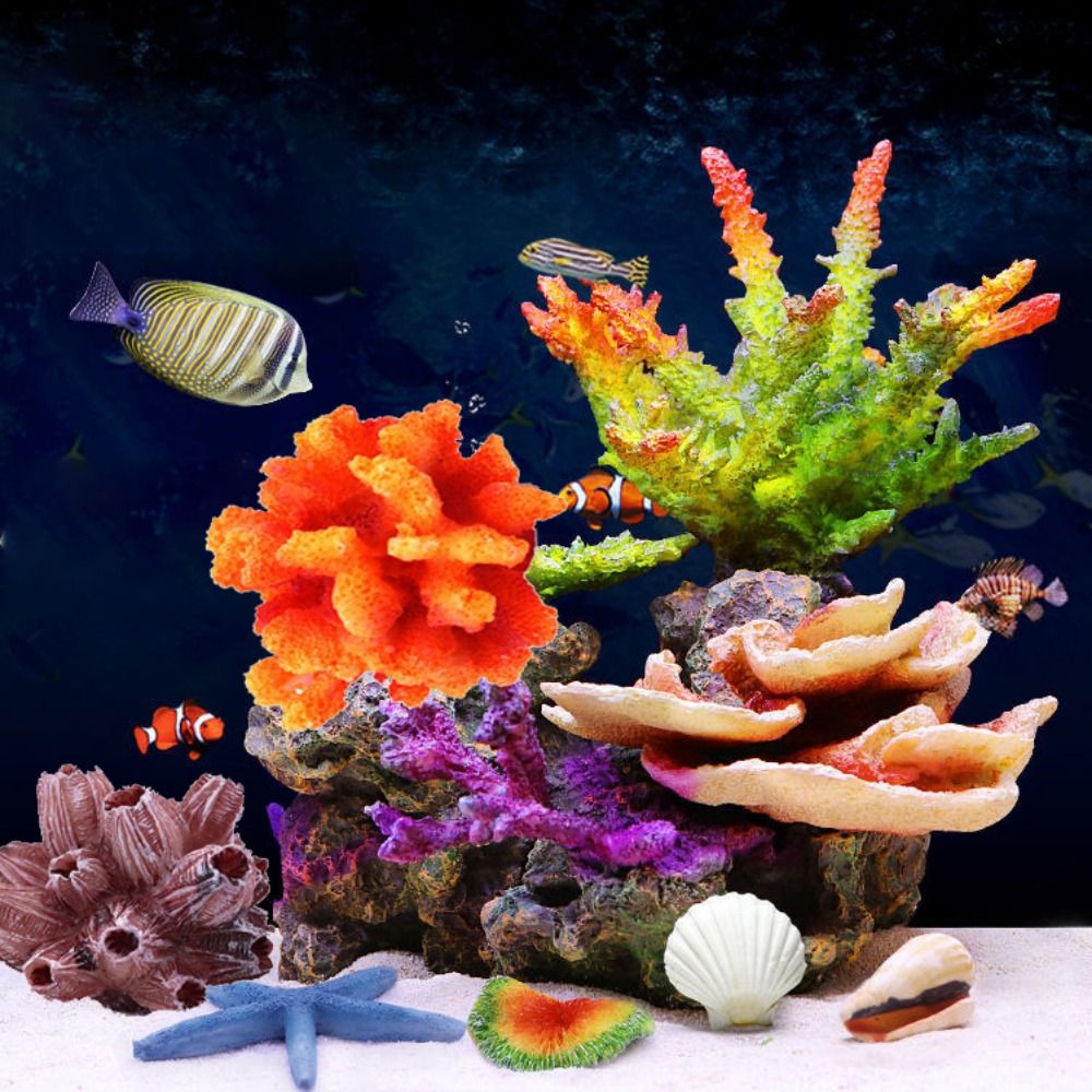 Colorful 1PC Lifelike Artifici - đánh giá và giá Aquarium Plant Substrate