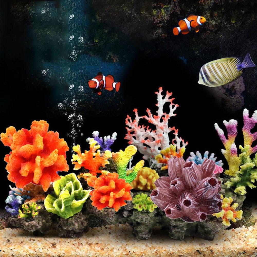 Colorful 1PC Lifelike Artifici - đánh giá và giá Aquarium Plant Substrate
