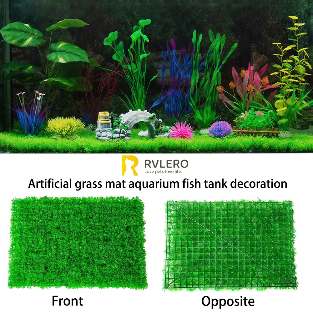 Artificial Grass Lawn Aquarium - đánh giá và giá Live Plant Aquarium