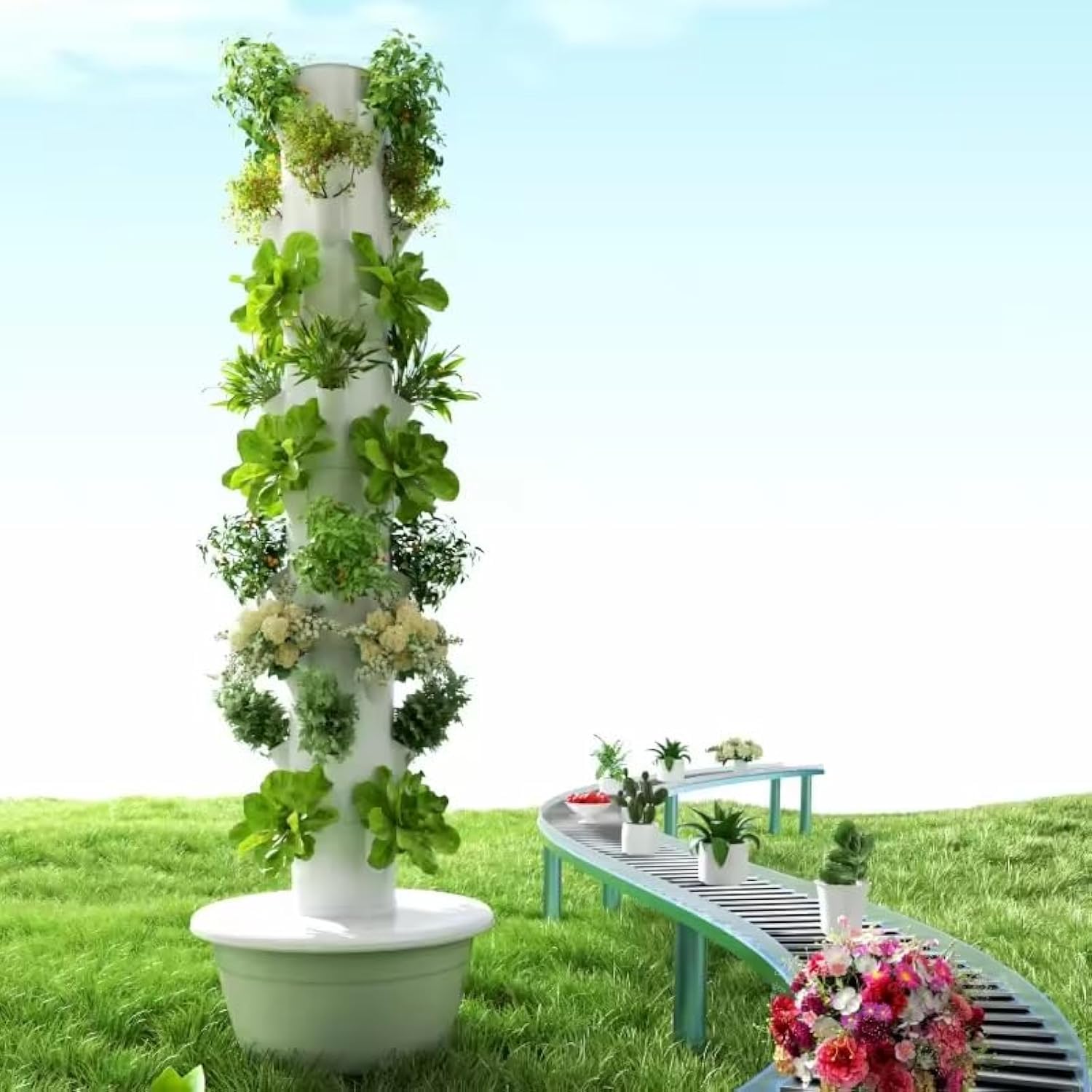 Vertical Hydroponic Grow Tower - đánh giá và giá Planted Tank